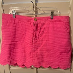 Lilly Pulitzer Colette Scallop Hem Skort- Size 16